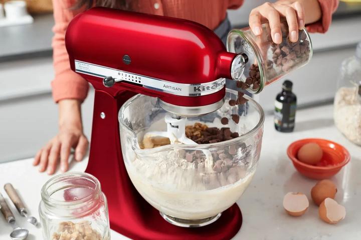 Actual product image KitchenAid 5KSM156ECA Mixer Standmixer 300 W Rot (300 W)