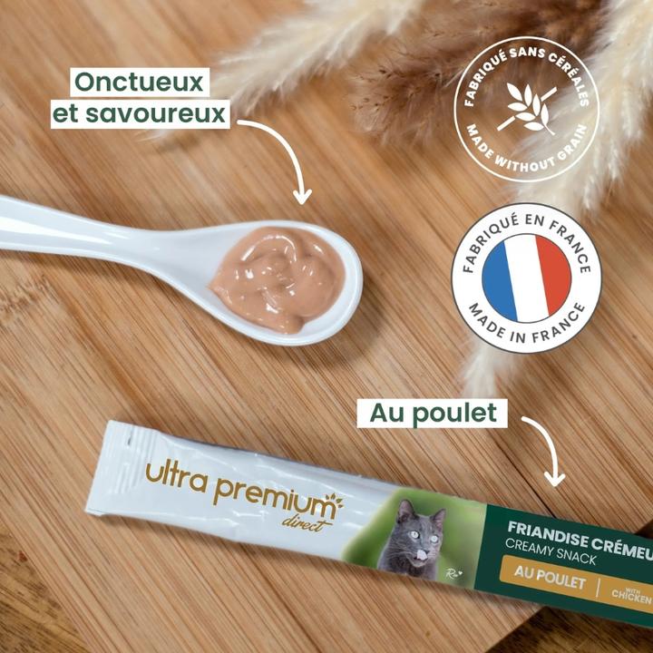 Ultra Premium Direct Creamy Snack with Chicken (Adulte, 120 g)