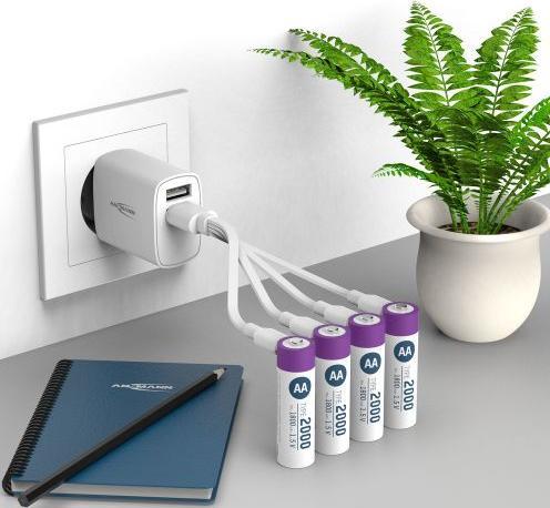 Image du produit Ansmann Batterie NiMH rechargeable Mignon AA type 2900 (min. 2650 mAh) (2 pcs, AA, 2900 mAh)