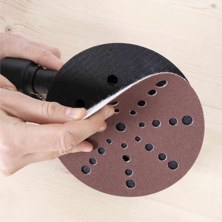 Actual product image Stier Sanding discs wood D150 / P120 / 32-hole (P120)