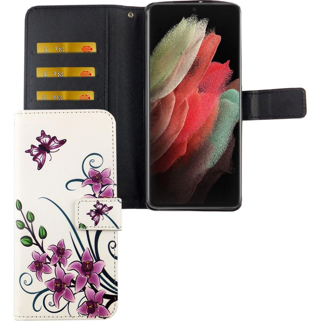 Thumbnail - König Design Hülle Handy Schutz für Samsung Galaxy S21 Ultra Case Cover Tasche Wallet Etui (Samsung Galaxy S21 Ultra), S...