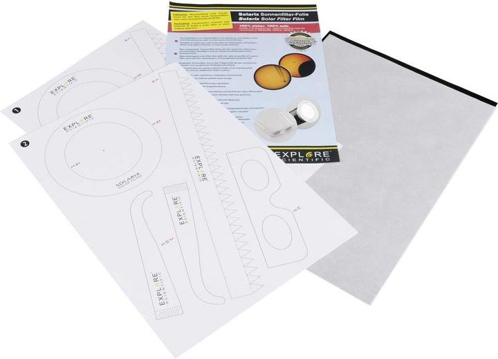 Explore Scientific Feuille de filtre solaire Solarix A4