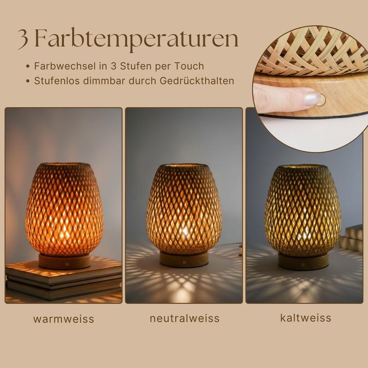 Image du produit Hermex Lampe en bambou