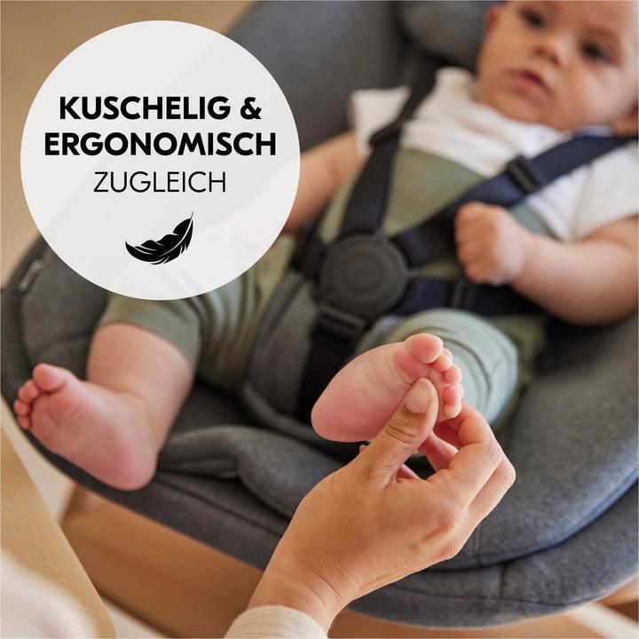 Actual product image Hauck Highchair Bouncer Dark Grey Melange