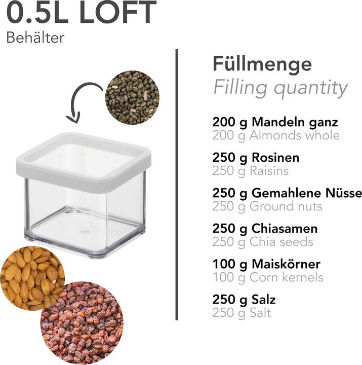 Actual product image Rotho Loft 0.5 L czarny (0.50 l)