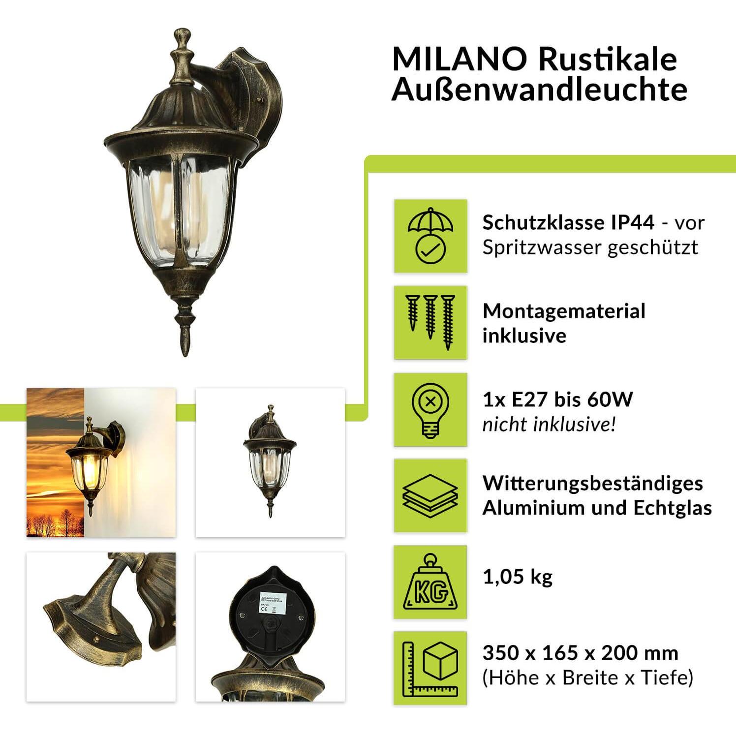 Thumbnail - Licht-Erlebnisse, Gartenbeleuchtung, Milano (E27, IP44)