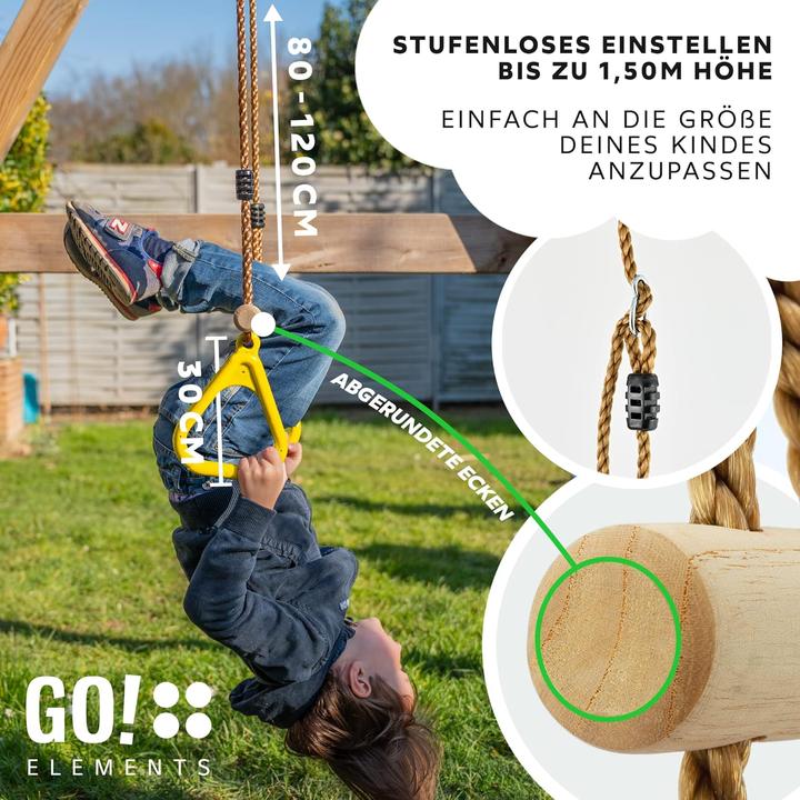 Image du produit GO!elements Balançoire trapèze avec poignées