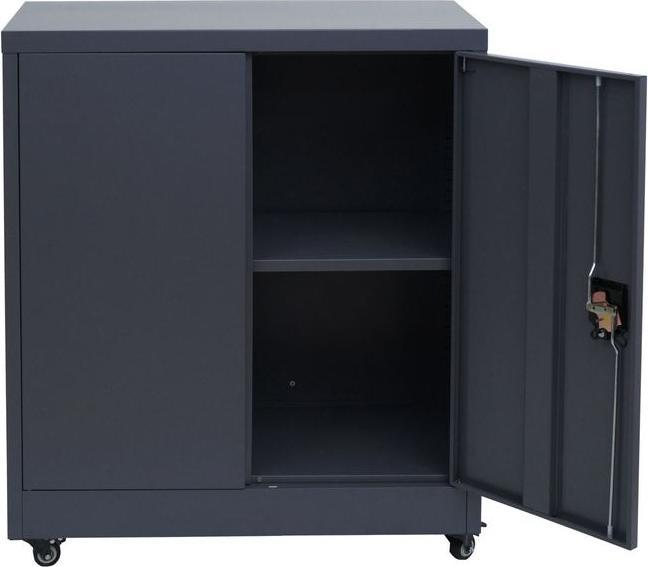 Produktbild Mendler Aktenschrank HWC-O50, abschliessbar, Stahl 98x80x40cm – dunkelgrau (80 x 40 x 98 cm)