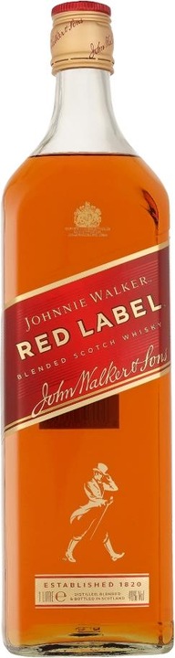 Image du produit Johnnie Walker étiquette rouge (Whisky mélangé, Scotch Whisky, 1 x 100 cl)