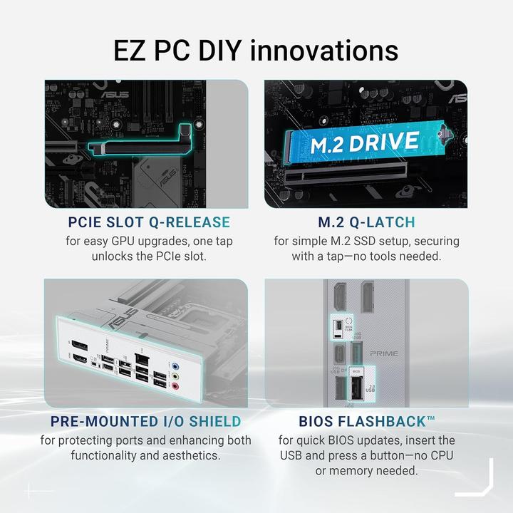 Productafbeelding ASUS PRIME Z890-P (LGA 1851, Intel Z890, ATX)