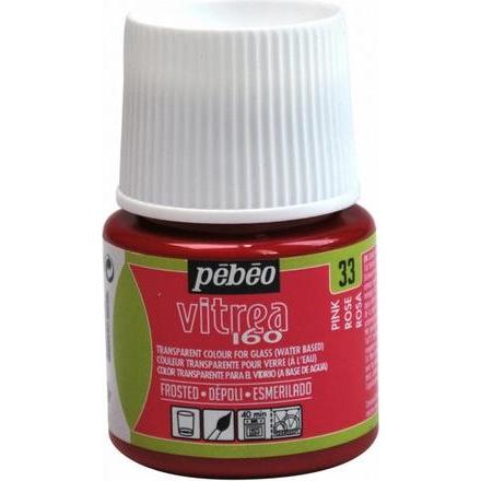 Thumbnail - Pebeo, Künstlerfarbe + Bastelfarbe, Vitrea 160 Mattefarben (Rose, 45 ml)