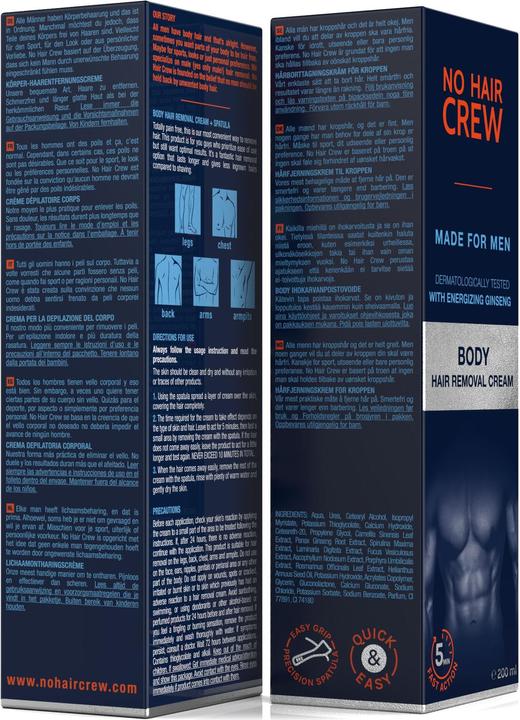 Actual product image No Hair Crew Depilatory cream (200 ml, 1 x, 264 g)