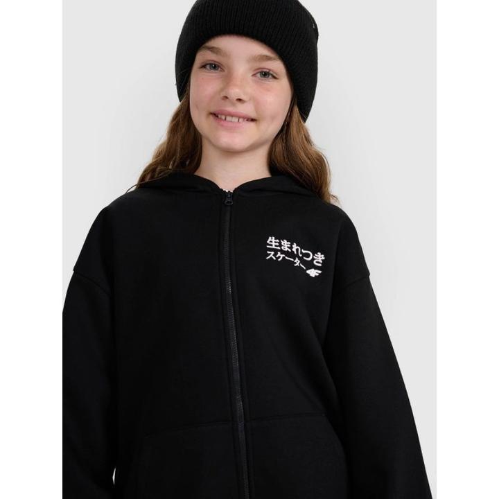 Produktbild 4F Mädchen-Sweatshirt mit Reissverschluss und Kapuze (146)