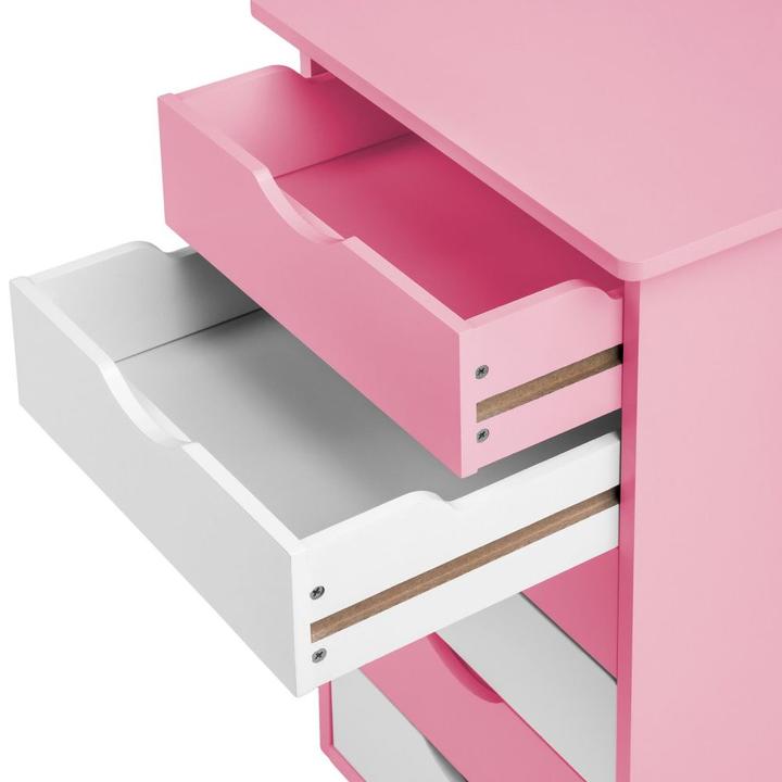 Produktbild tectake Kinderschreibtisch und Rollcontainer (109 x 55 x 94 cm)