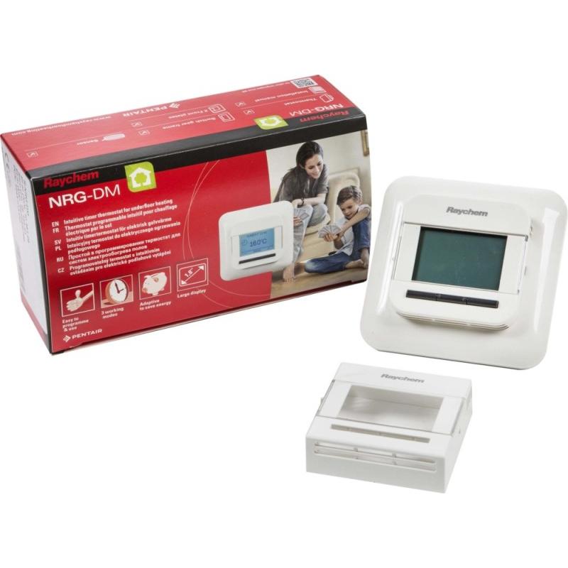 ēlo Thermostat Fussbodenheizung AufputzWand R-NRG-DM, Thermostat, Grün, Schwarz