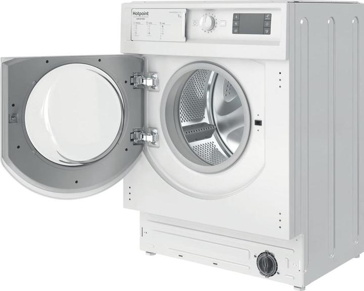 Produktbild Hotpoint BI WMHG 71483 EU N Frontlader-Waschmaschine 7 kg 1400 U/min Weiss (7 kg, Links)