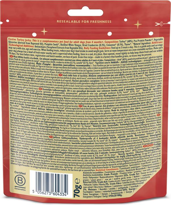Actual product image Lily's Kitchen Dog Christmas Festive Turkey 70g (Adult, 1 pcs., 70 g)