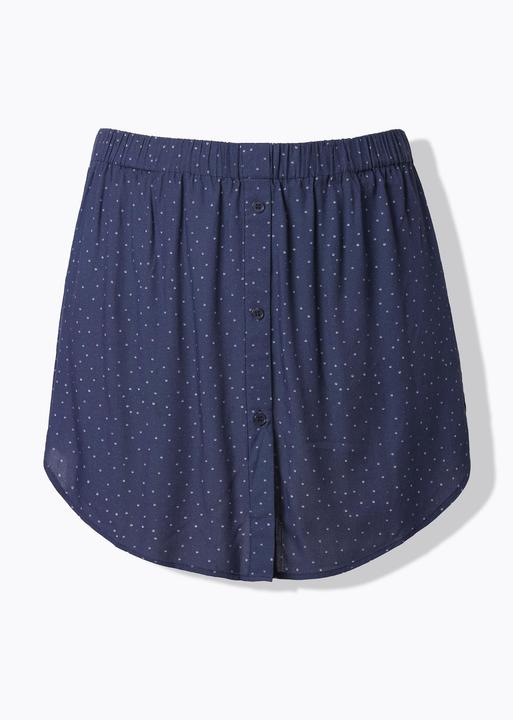 Ulla Popken Blusen-Verlängerung, Punkte, A-Linie, gerundeter Saum