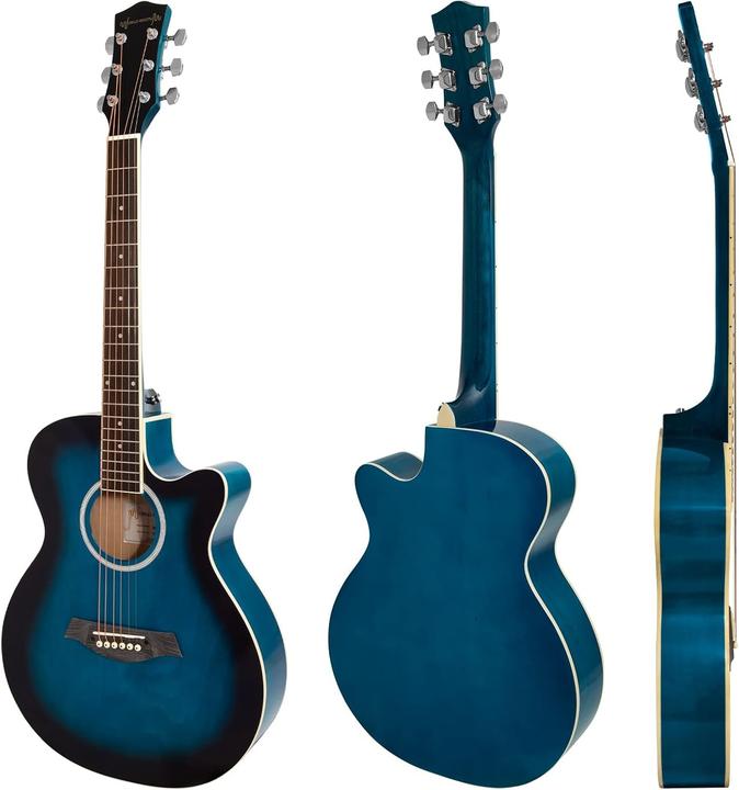 Actual product image World Rhythm Beginner Acoustic Guitar with Cutaway Body for Young Players (Acoustic guitar)