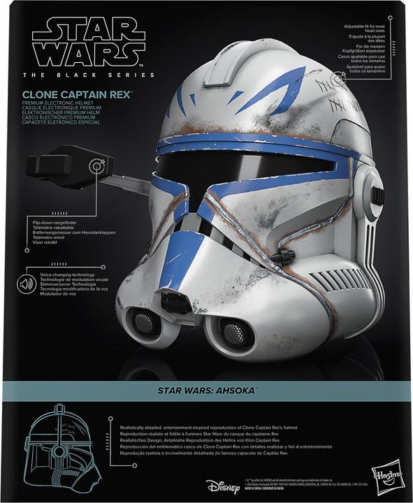 Produktbild Hasbro Star Wars The Black Series elektronischer Klon Captain Rex Premium Helm, Rollenspielartikel zu Star