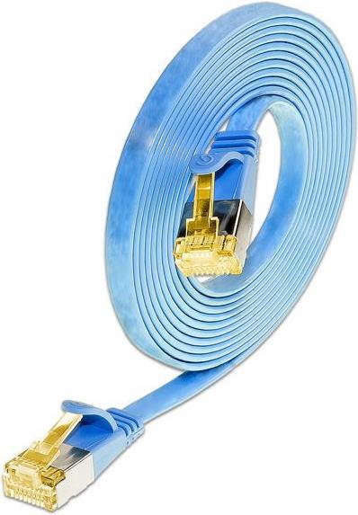 Image du produit Wirewin Câble patch Slim : U/FTP, 1.0m, bleu (U/FTP, CAT6a, 1 m)