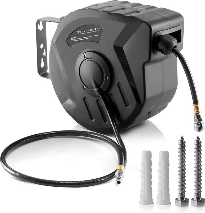 Actual product image Stahlwerk Compressed air hose reel automatic reel 10m 8 bar