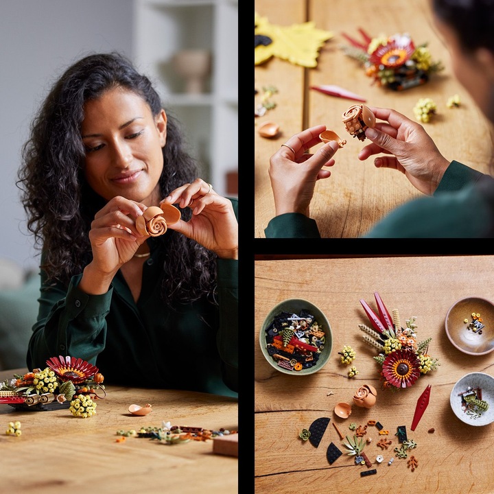 Actual product image LEGO Dried flower arrangement (10314, LEGO Icons, LEGO Botanical)