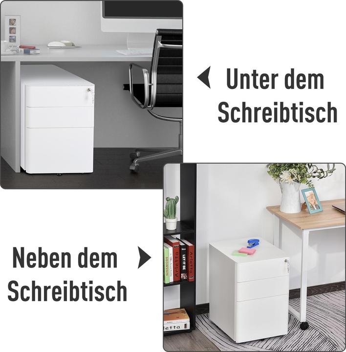 Produktbild Vinsetto Aktenschrank mit Schliessfach (39 x 48 x 59 cm)