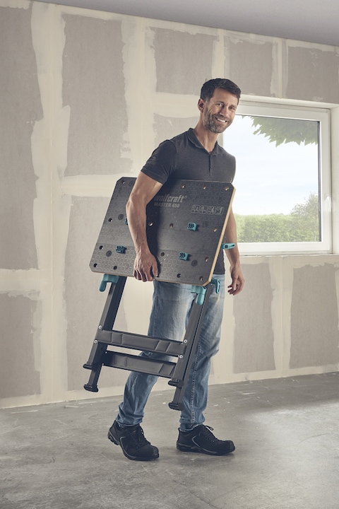 Actual product image wolfcraft MASTER 650 ERGO Clamping and Working Table (65 cm, 72 cm)