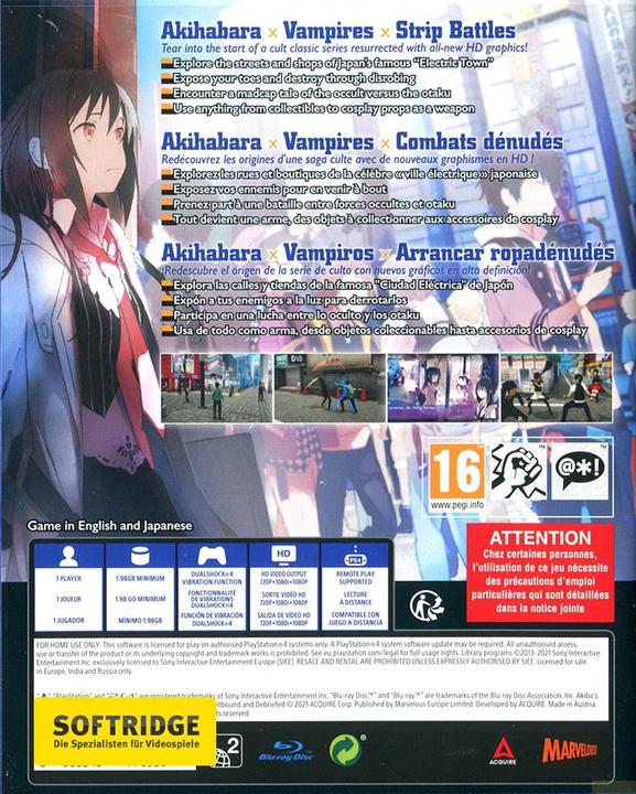 Actual product image Marvelous Akiba's Trip: Hellbound & Debriefed (PS4, Multilingual)