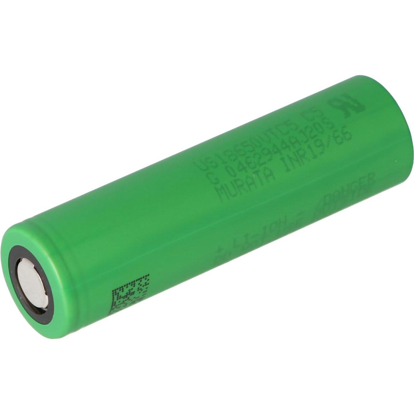 Sony AKKU US18650VTC5 - maximal 30A Stromabgabe (Flat Top) (1 Stk., 2600 mAh, Ladegerät inkl. Akku), Akku Ladegerät