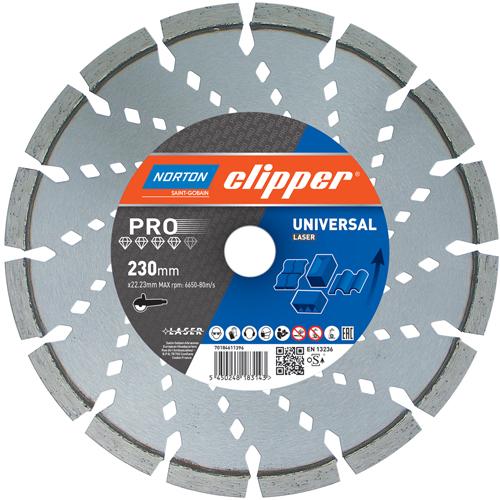 Norton Clipper, Lama, Disco diamantato Pro Universal Laser Ø 180x30 mm