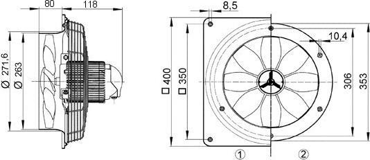 Produktbild Maico MAI EZS 25/4 E Axial-Wandventilator