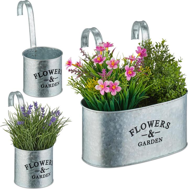 Actual product image Relaxdays Hängetopf 3er Set (24 cm)