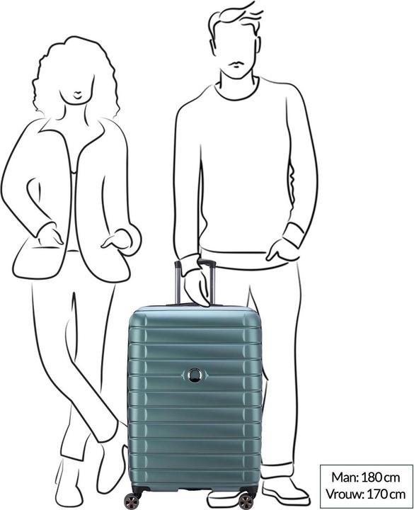 Image du produit Delsey Harde koffer / Trolley / Reiskoffer - Shadow 5.0 - 75 cm - Groen (113 l)