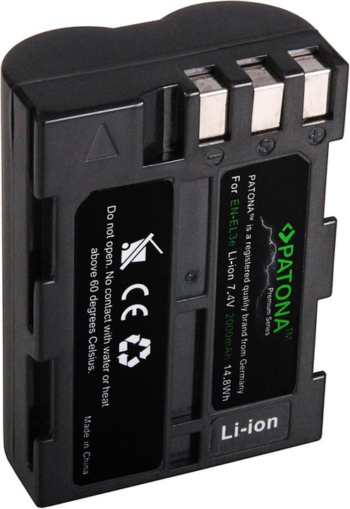 Actual product image Patona Nikon EN-EL3E (Rechargeable battery)