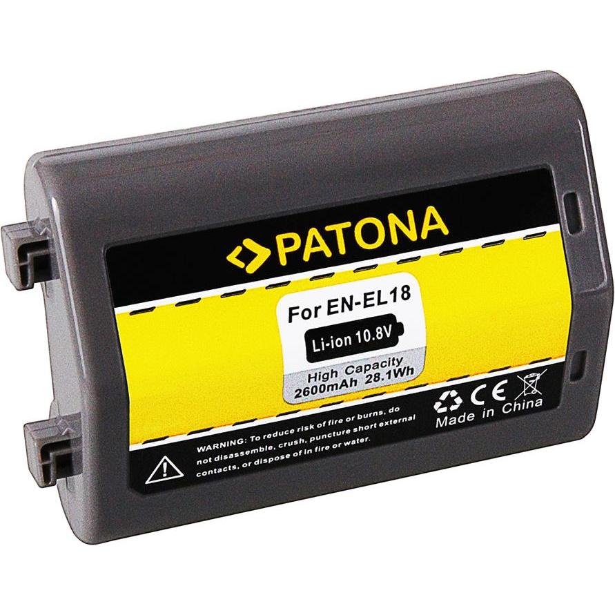Thumbnail - Patona Nikon EN-EL18 (Akku), Kamera Stromversorgung, Schwarz