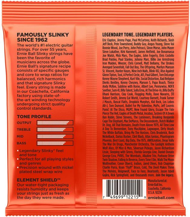 Actual product image Ernie Ball Skinny Top Heavy Bottom Slinky (6 x, Electric guitar, 0.05")