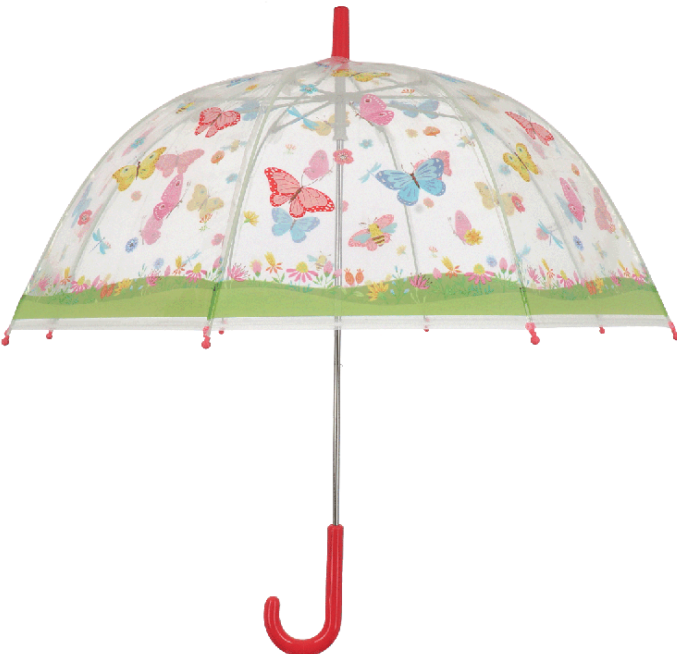 Produktbild Esschert Design Schirm Schmetterlinge Mehrfarbig