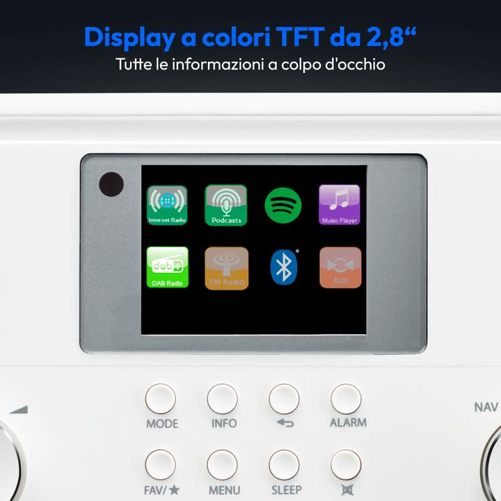 Image du produit Medion Life P85027 Stereo (FM, DAB+ DAB, Webradio, Bluetooth, WiFi)
