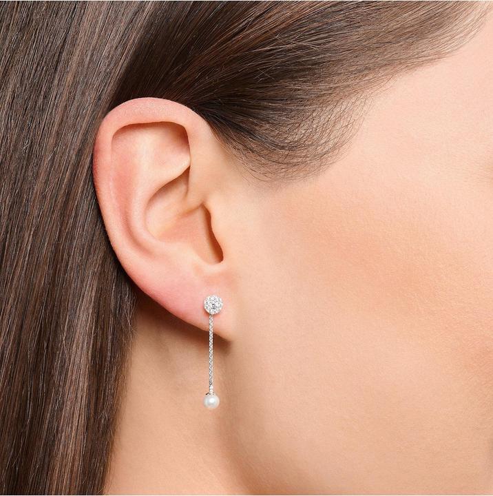 Produktbild Thomas Sabo Einzel Ohrstecker mit Perlen Anhänger Lang Silber (Silber 925)