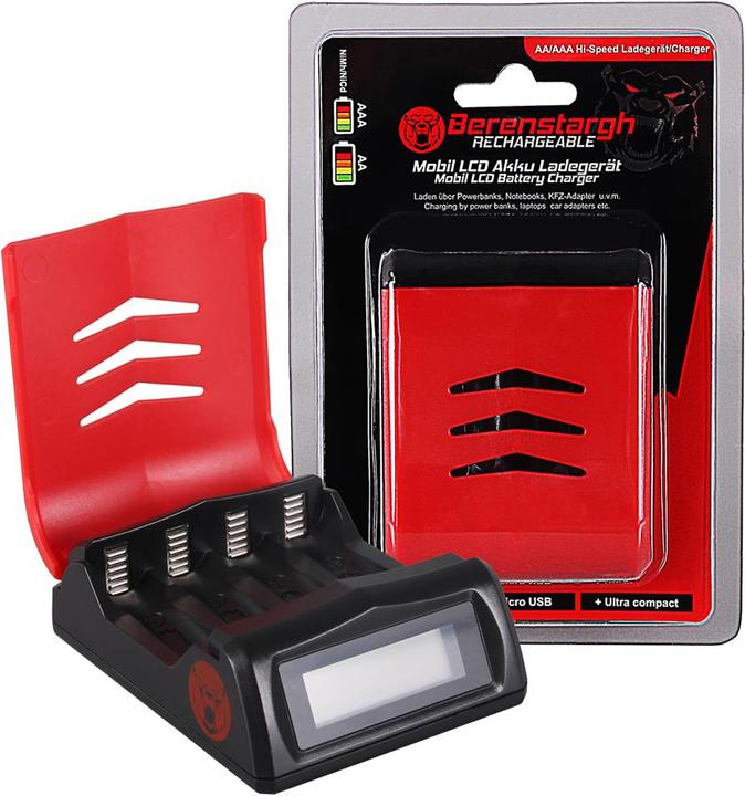 Berenstargh Chargeur LCD AA/AAA (Chargeurs sans batterie)