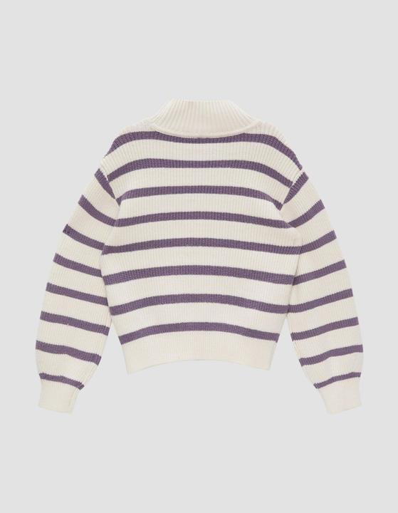 Produktbild s.Oliver Strickpullover Geringelter Strickpullover aus Viskosemix (104, 110)