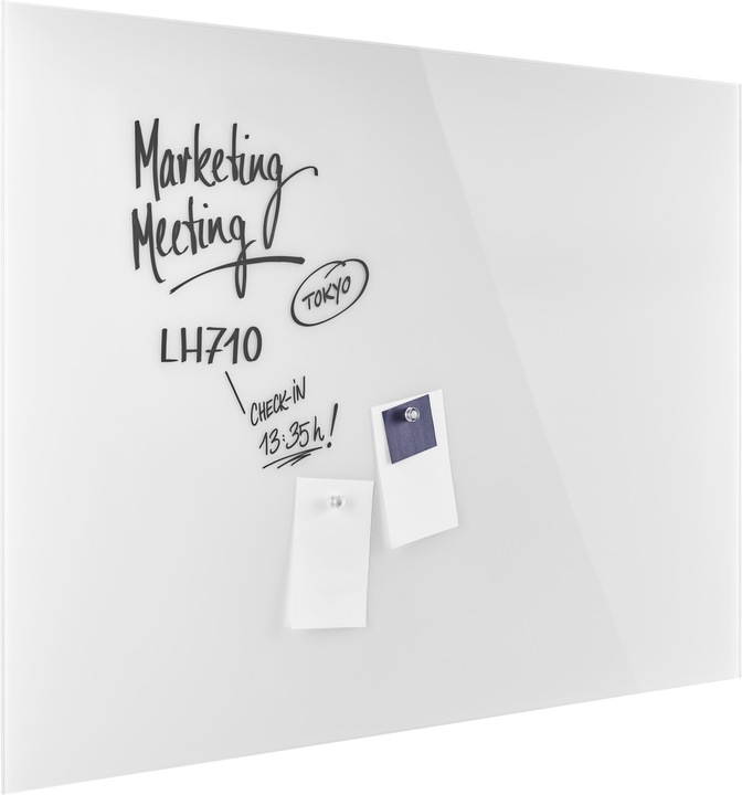 Actual product image Magnetoplan MAGNETOP. Design Glassboard 1500x1000mm 13408000 brilliant white (1500 x 1000 mm)