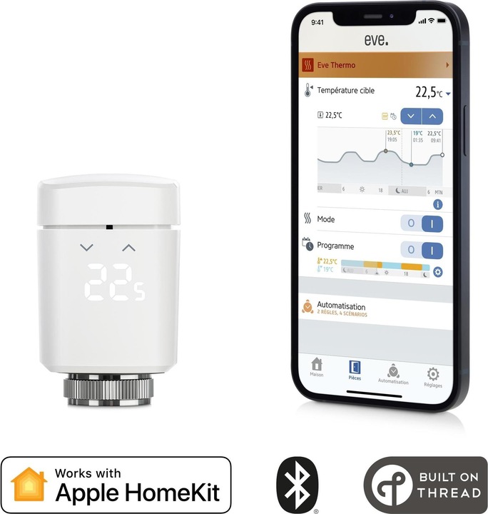 Immagine prodotto Eve Thermo (HomeKit) confezione da 2 pezzi
