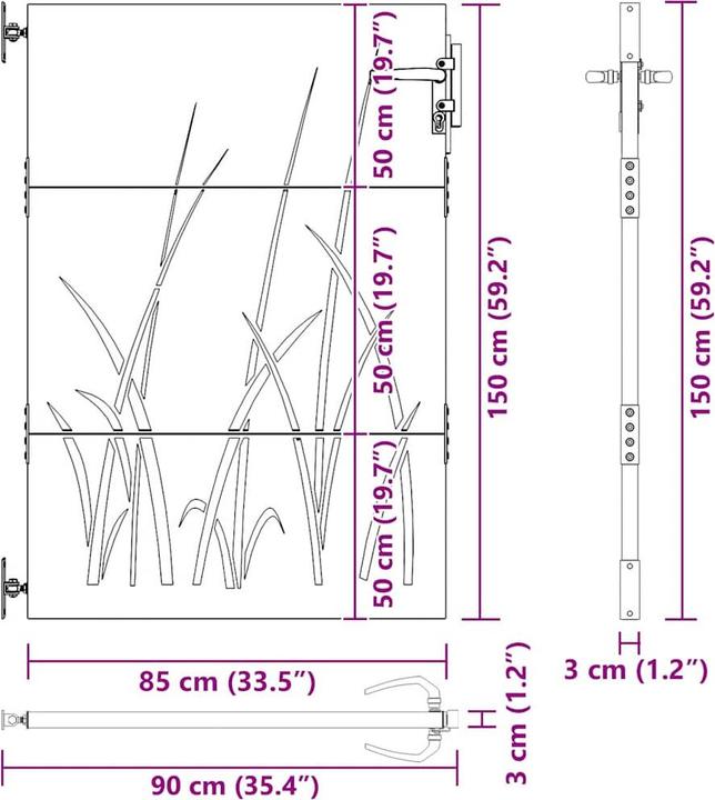 Produktbild vidaXL Gartentor