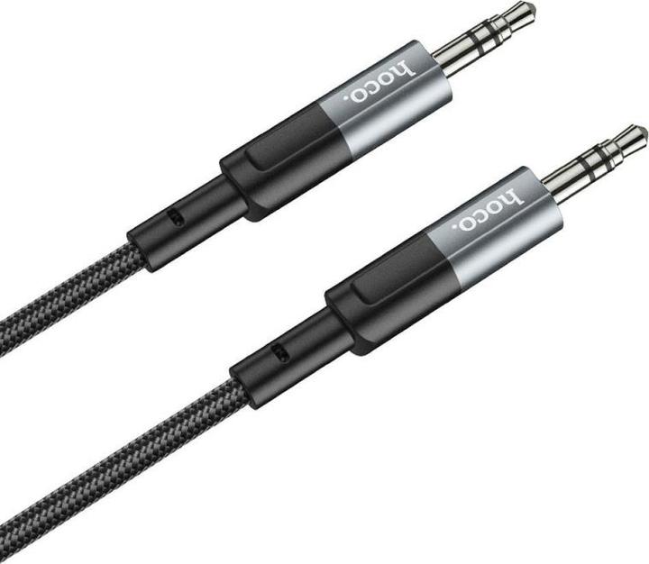 Actual product image Hoco 3.5mm to 3.5mm Audio Kabel UPA23, 1m, Grau (1 m, AUX cable)