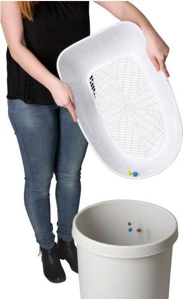 Actual product image Kerbl FURBA cat litter tray with cleaning sieve (Cat litter tray open)