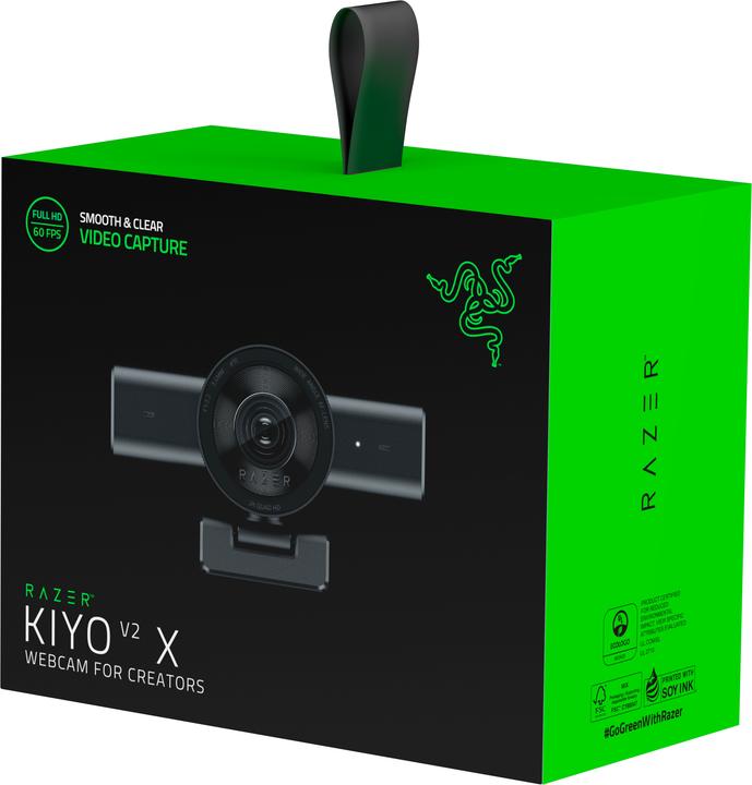 Produktbild Razer Kamera Kiyo V2 X 1080p schwarz (3.70 Mpx)