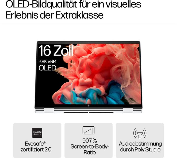 Actual product image HP Envy x360 2-in-1 16-ac0158ng (16", 512 GB, 16 GB, DE, Intel Core Ultra 5 125U)